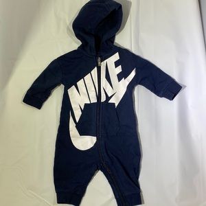 Navy Blue Zip-Up Onezie